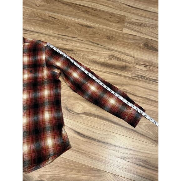 Tailor Vintage NWT Maple Lodge Plaid Long Sleeve Men’s Button Down Shirt sz S - Picture 8 of 8
